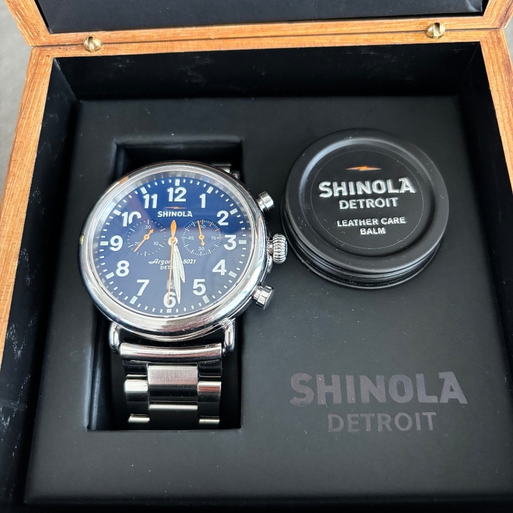 Shinola Runwell Chronograph Watch 47mm